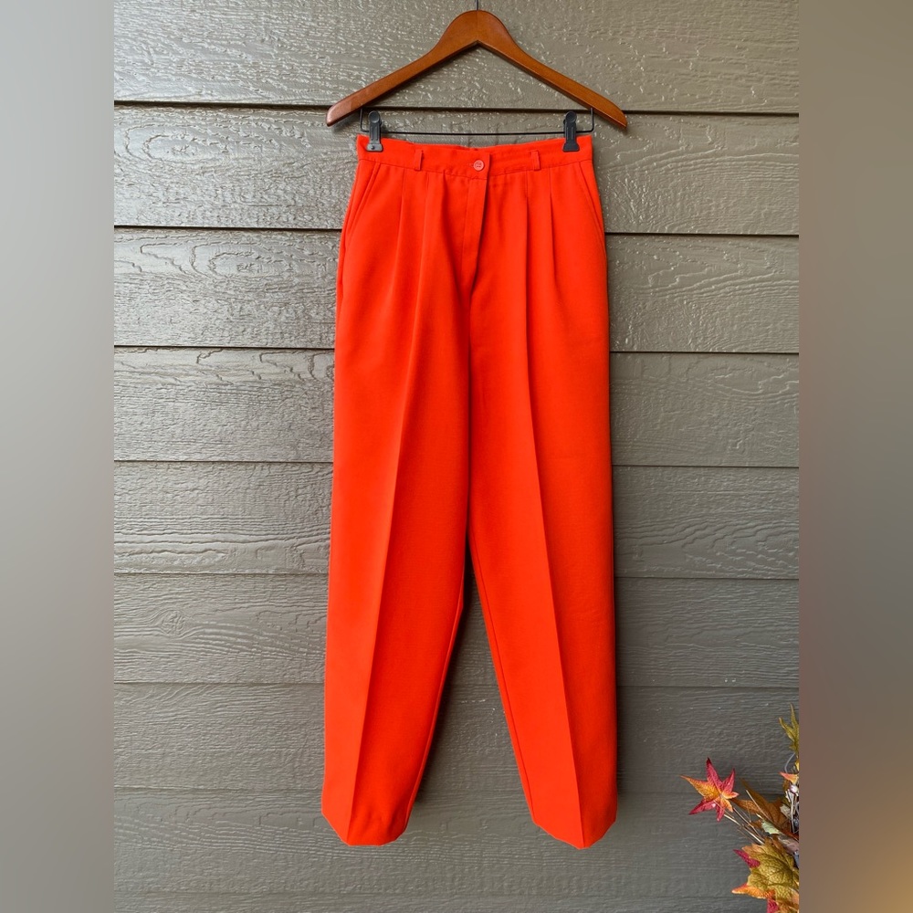 Counterparts vintage 80s Women’s PLEATED dress pants loose taper High-waisted 12